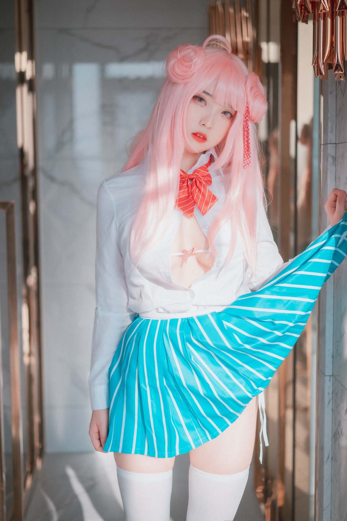 xgyw.top_[DJAWA]No.001_韩国美女Song Hana_Happy Hana Life主题短裙下白丝袜诱惑写真106P