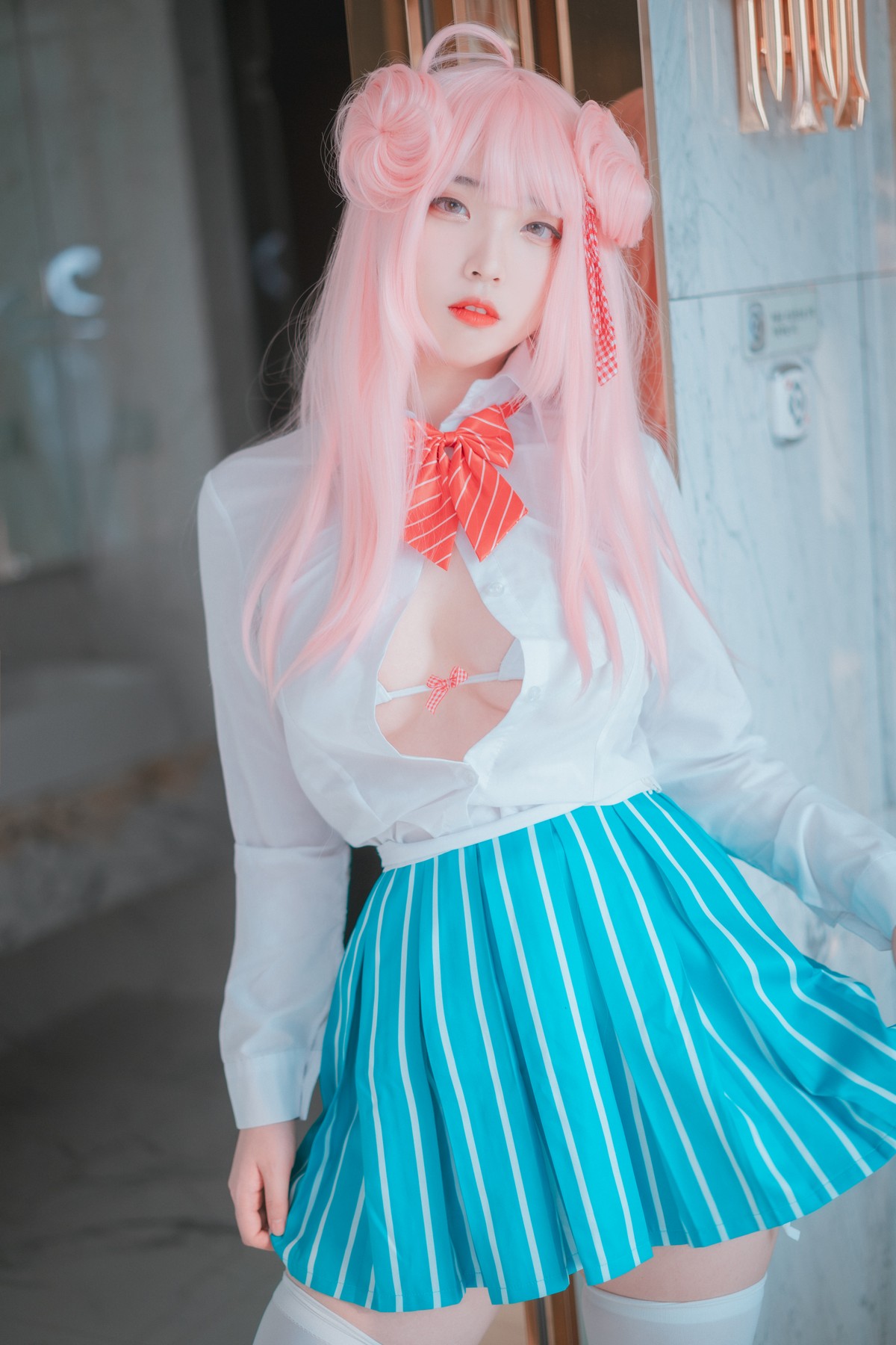 xgyw.top_[DJAWA]No.001_韩国美女Song Hana_Happy Hana Life主题短裙下白丝袜诱惑写真106P