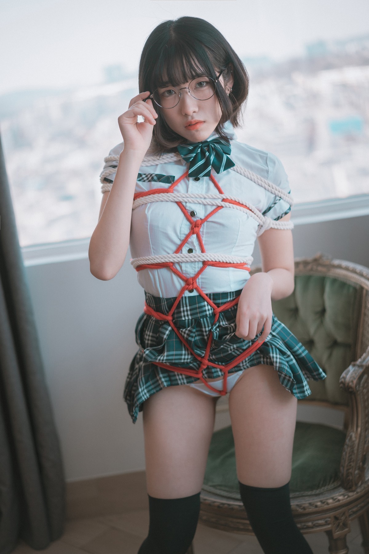 xgyw.top_[DJAWA]No.005_韩国美女Sonson_Knotting Class主题红色情趣捆绑撩人诱惑写真71P