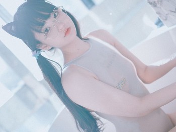 [DJAWA]No.009_韩国青春美女学妹_猫女郎主题私人洗手间薄透贴身衣撩人骚扰写真66P