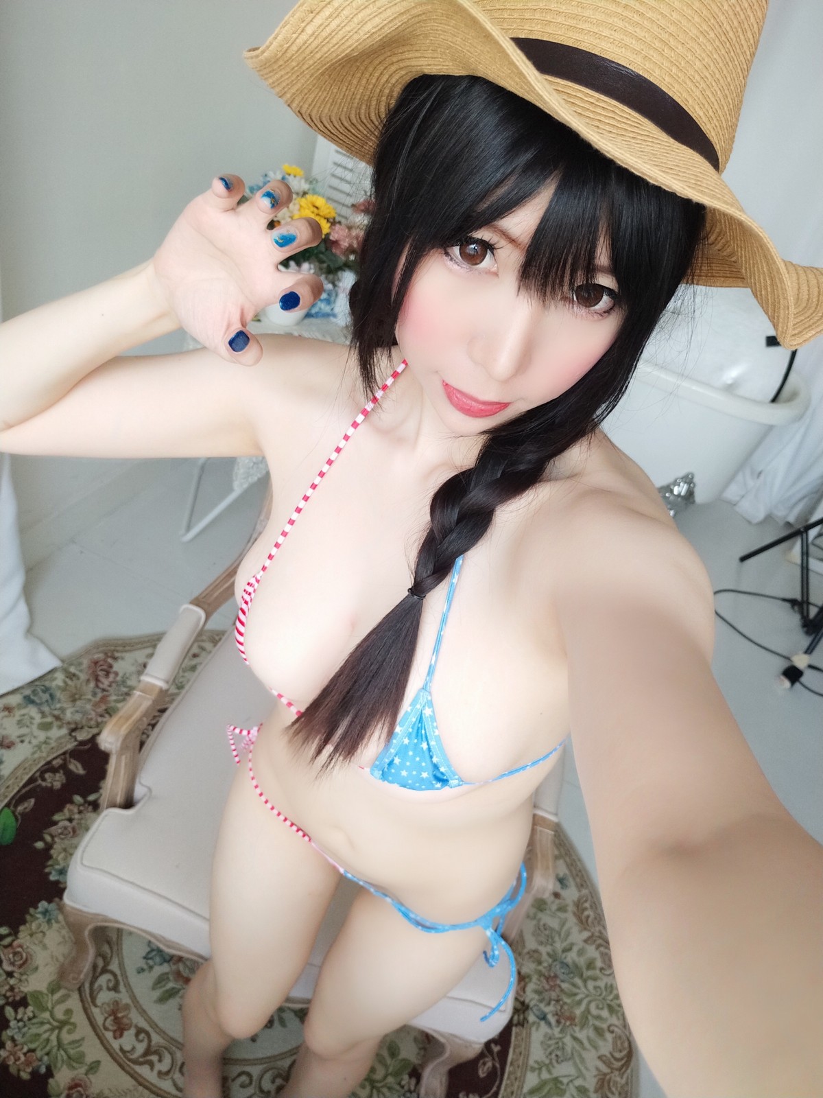 xgyw.top_Coser美女鹿野希牛仔女郎主题私房半脱露性感三点式内衣秀豪乳翘臀诱惑写真84P