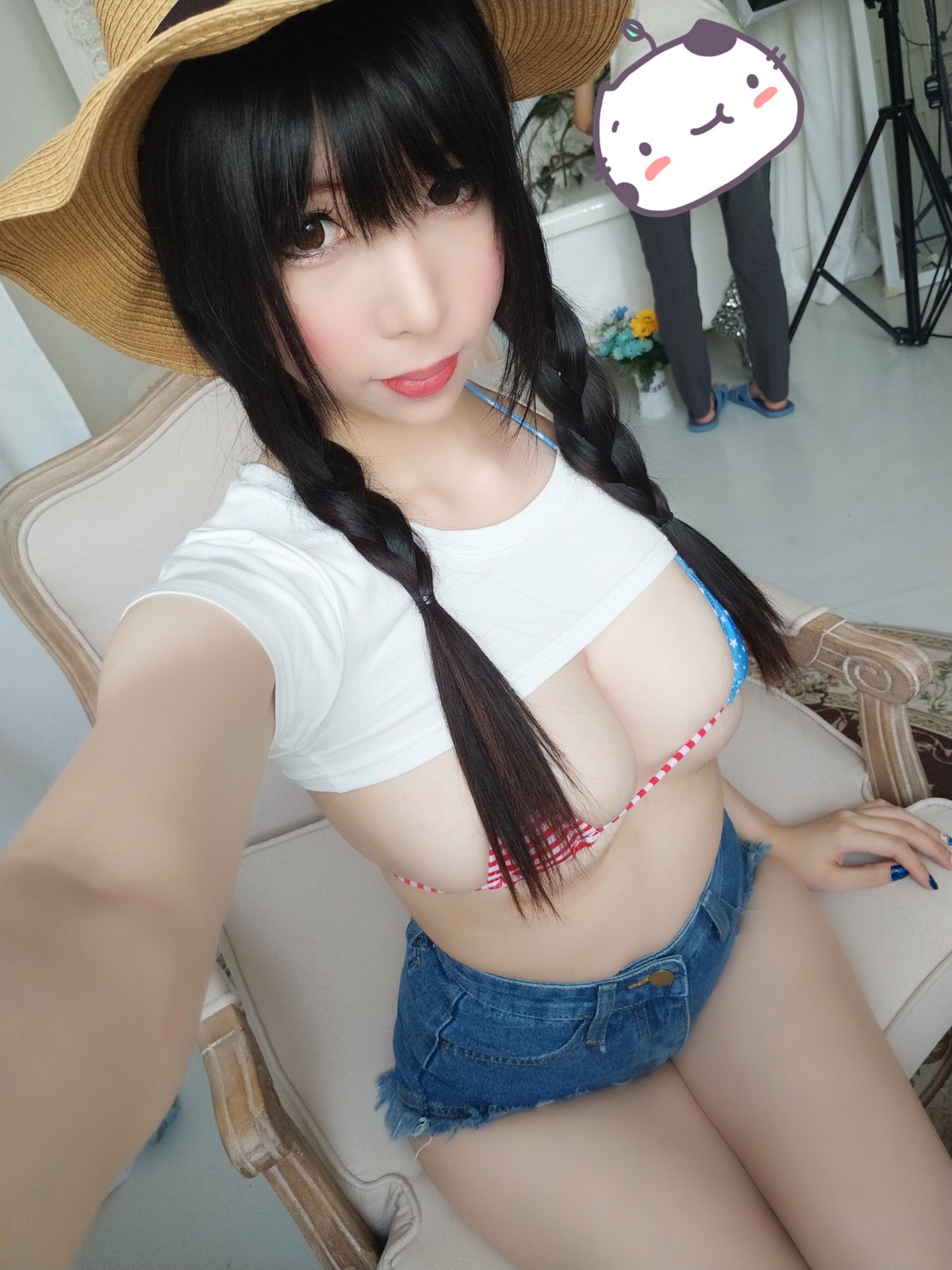 xgyw.top_Coser美女鹿野希牛仔女郎主题私房半脱露性感三点式内衣秀豪乳翘臀诱惑写真84P