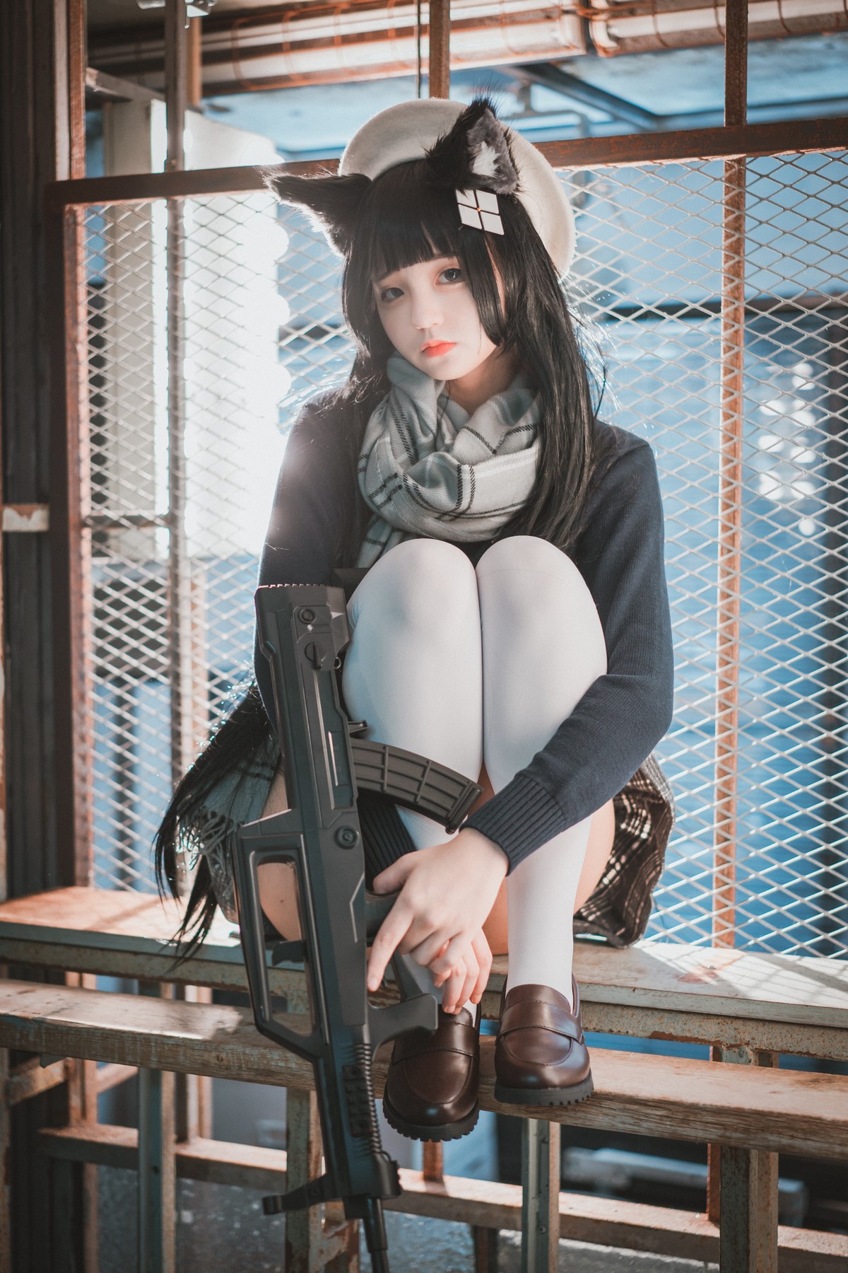 xgyw.top_[DJAWA]No.011_模特Jenny_Type95 Pure White Graduation主题撩百褶裙秀翘臀写真33P
