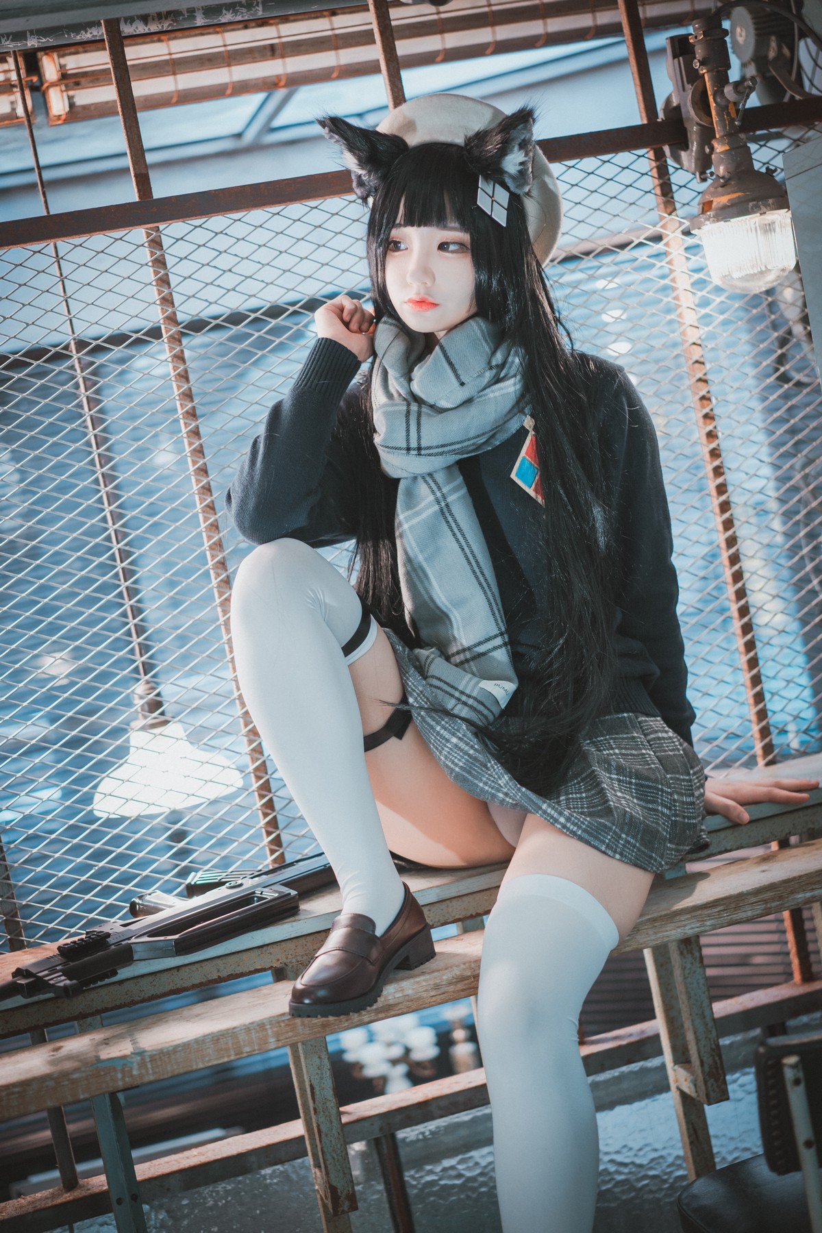 xgyw.top_[DJAWA]No.011_模特Jenny_Type95 Pure White Graduation主题撩百褶裙秀翘臀写真33P