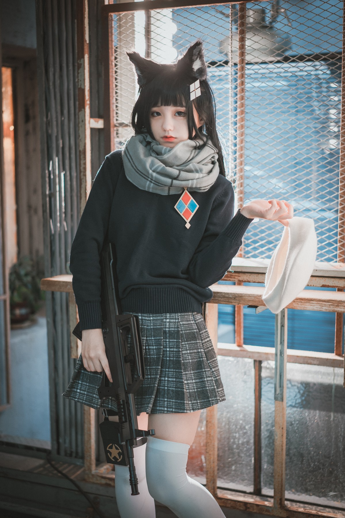 xgyw.top_[DJAWA]No.011_模特Jenny_Type95 Pure White Graduation主题撩百褶裙秀翘臀写真33P