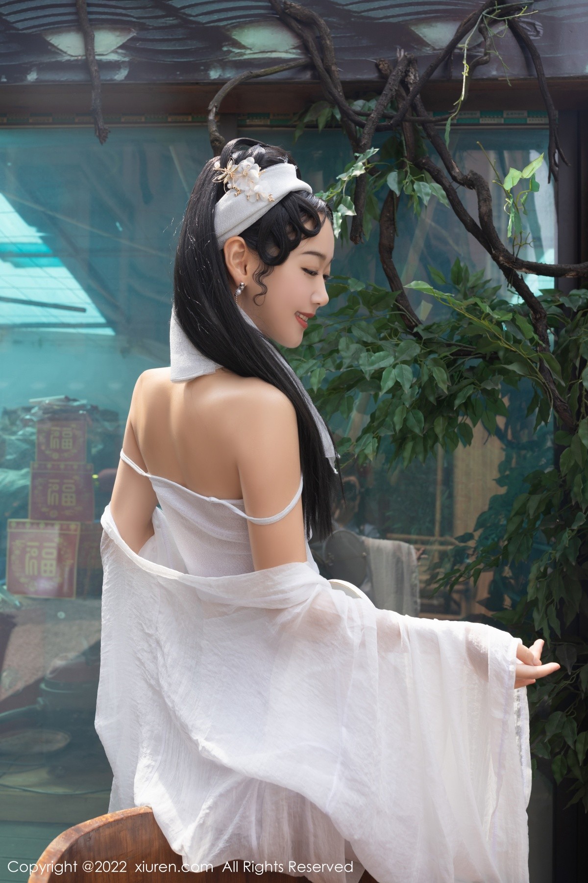 xgyw.top_XiuRen第4952期_模特唐安琪＆陆萱萱古装合拍主题性感内衣配无内肉丝诱惑写真92P