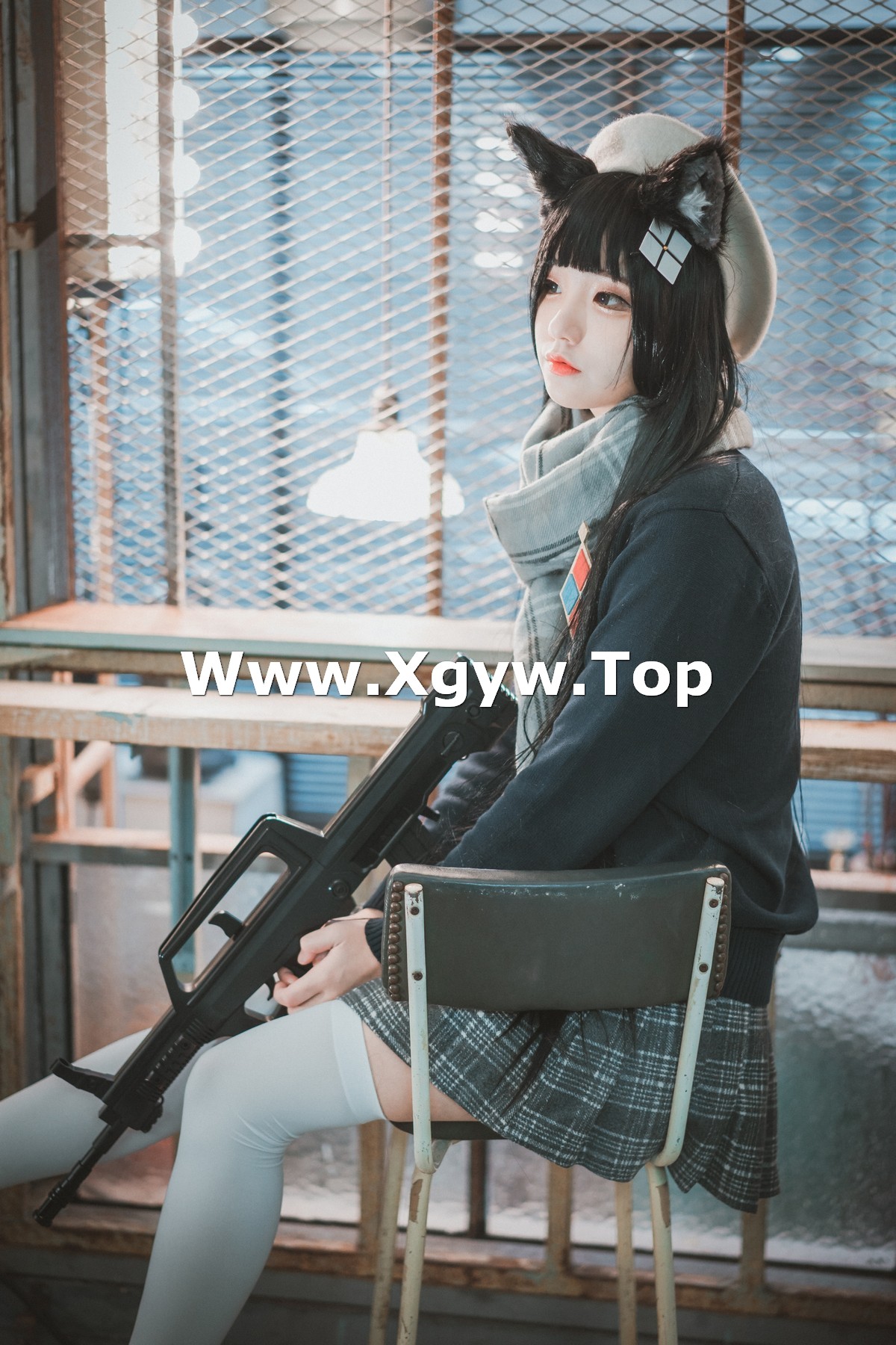xgyw.top_[DJAWA]No.011_模特Jenny_Type95 Pure White Graduation主题撩百褶裙秀翘臀写真33P