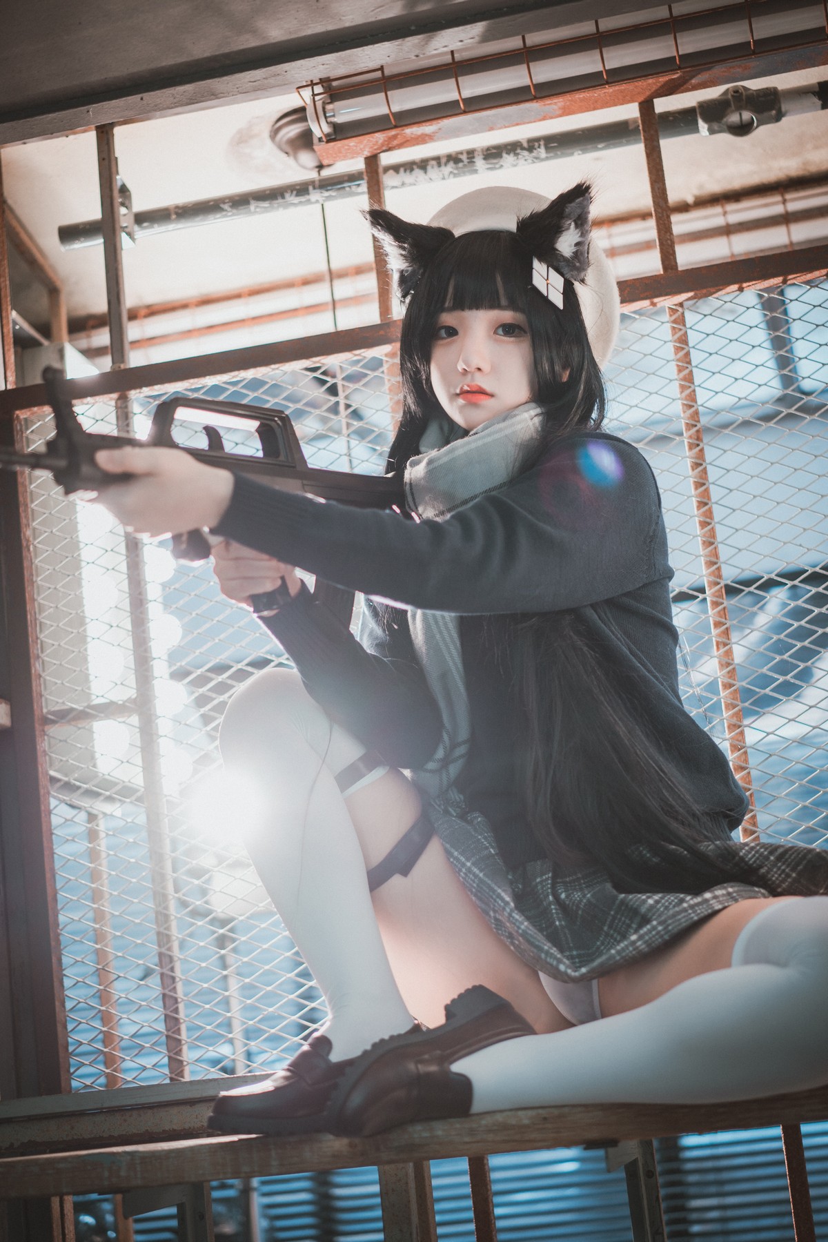 xgyw.top_[DJAWA]No.011_模特Jenny_Type95 Pure White Graduation主题撩百褶裙秀翘臀写真33P