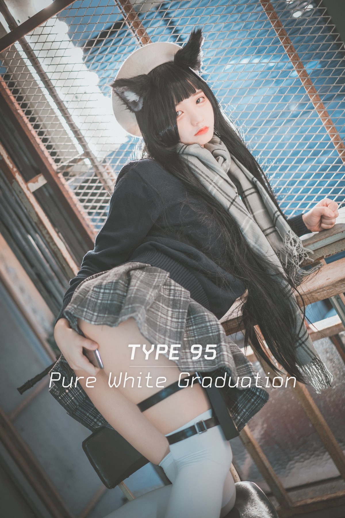 xgyw.top_[DJAWA]No.011_模特Jenny_Type95 Pure White Graduation主题撩百褶裙秀翘臀写真33P