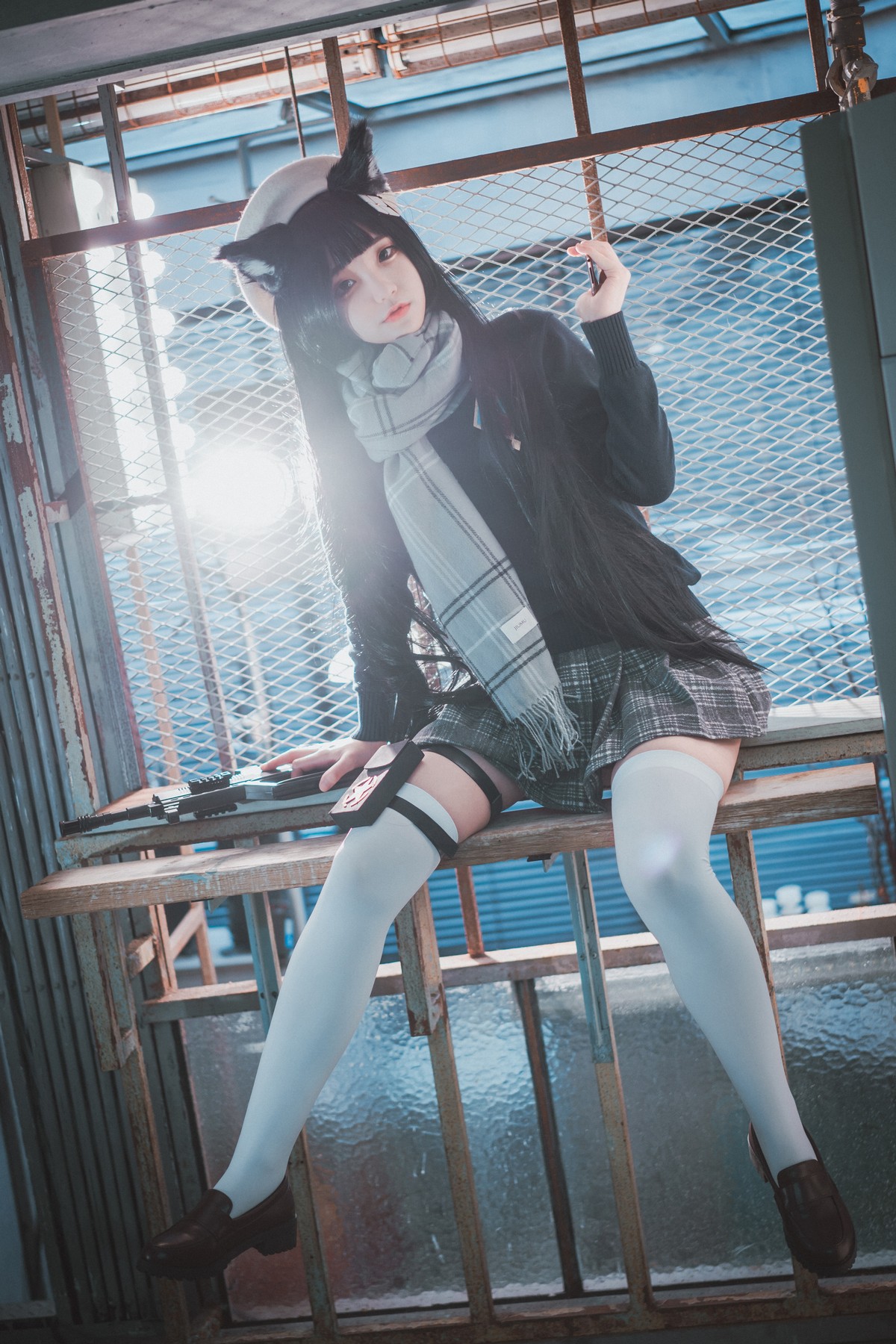 xgyw.top_[DJAWA]No.011_模特Jenny_Type95 Pure White Graduation主题撩百褶裙秀翘臀写真33P