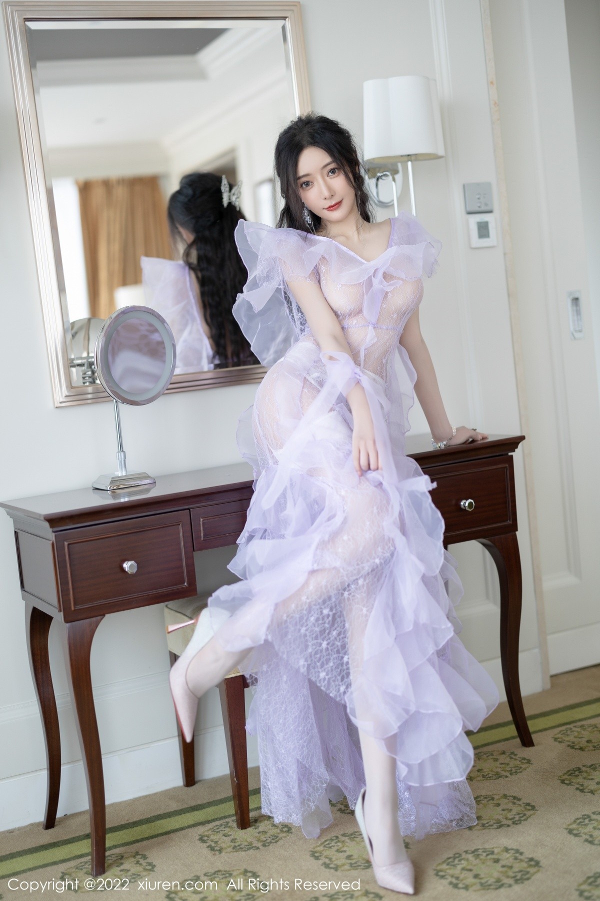 xgyw.top_XiuRen第4949期_女神王馨瑶yanni厦门旅拍浅紫色薄纱透视裙秀完美身材诱惑写真101P