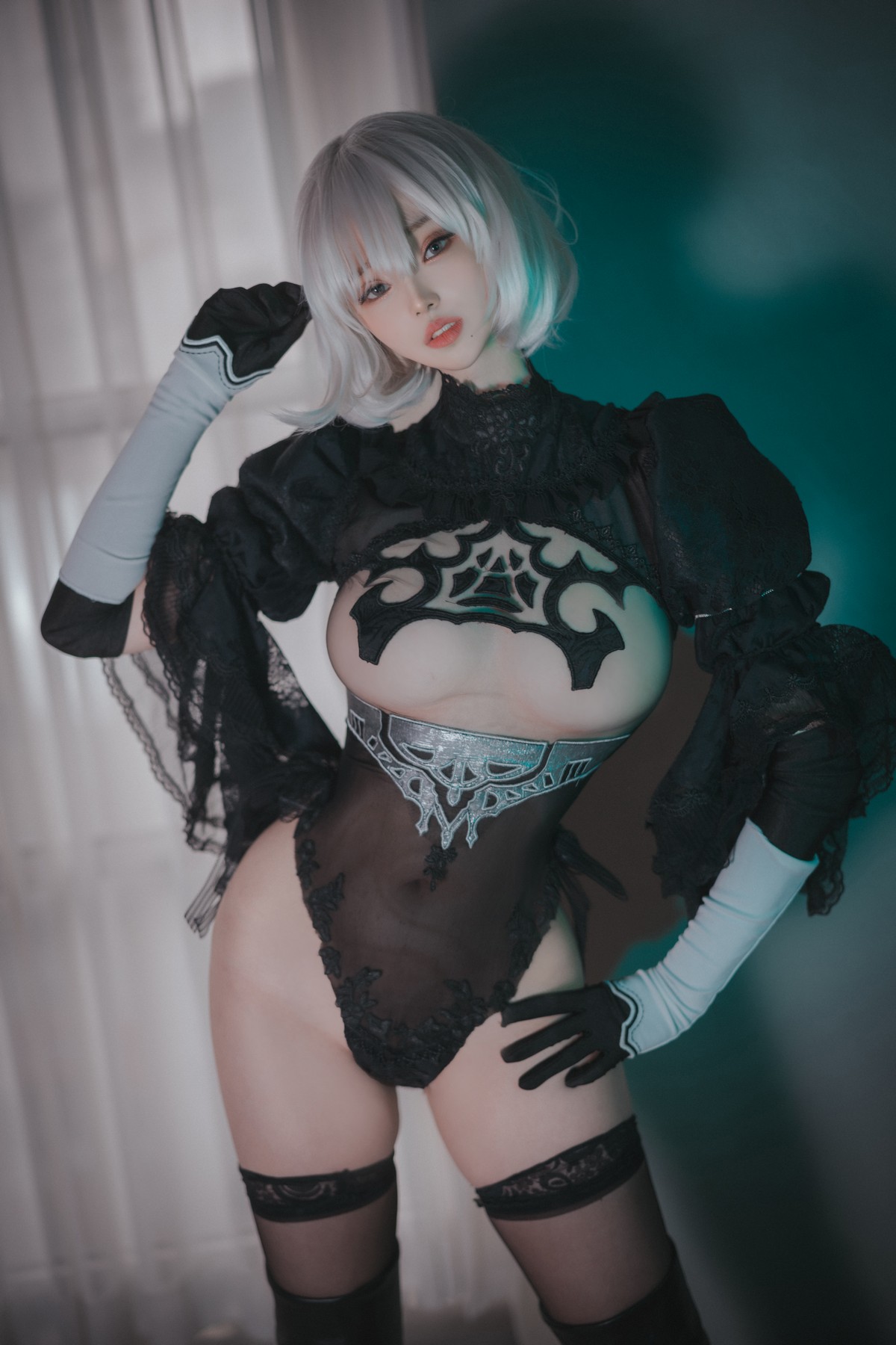 xgyw.top_[DJAWA]No.017_模特Bambi_La Rose NoirE 2B主题黑色三点式内衣撩人诱惑写真196P