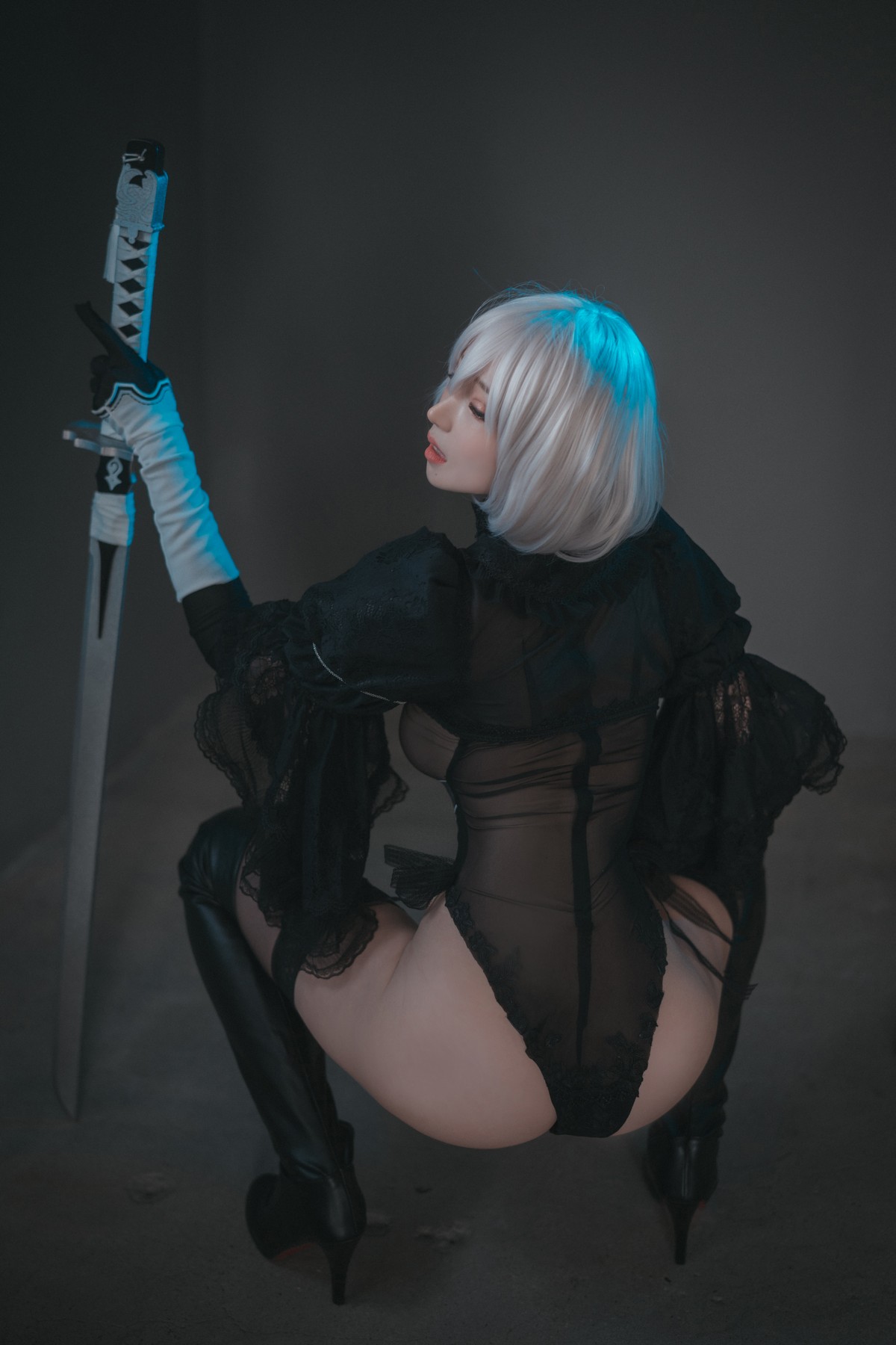 xgyw.top_[DJAWA]No.017_模特Bambi_La Rose NoirE 2B主题黑色三点式内衣撩人诱惑写真196P