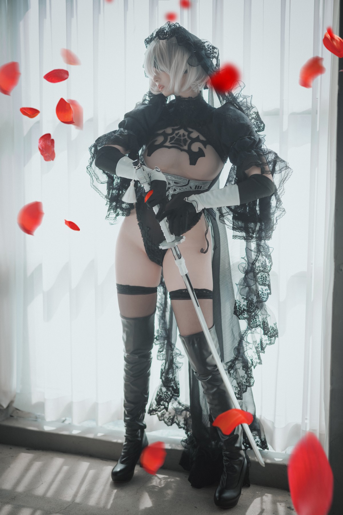 xgyw.top_[DJAWA]No.017_模特Bambi_La Rose NoirE 2B主题黑色三点式内衣撩人诱惑写真196P