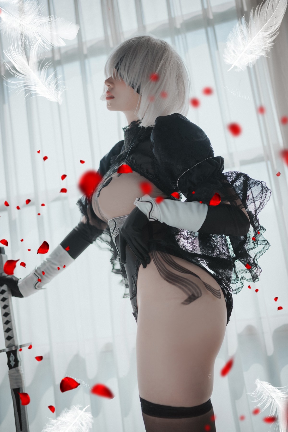 xgyw.top_[DJAWA]No.017_模特Bambi_La Rose NoirE 2B主题黑色三点式内衣撩人诱惑写真196P