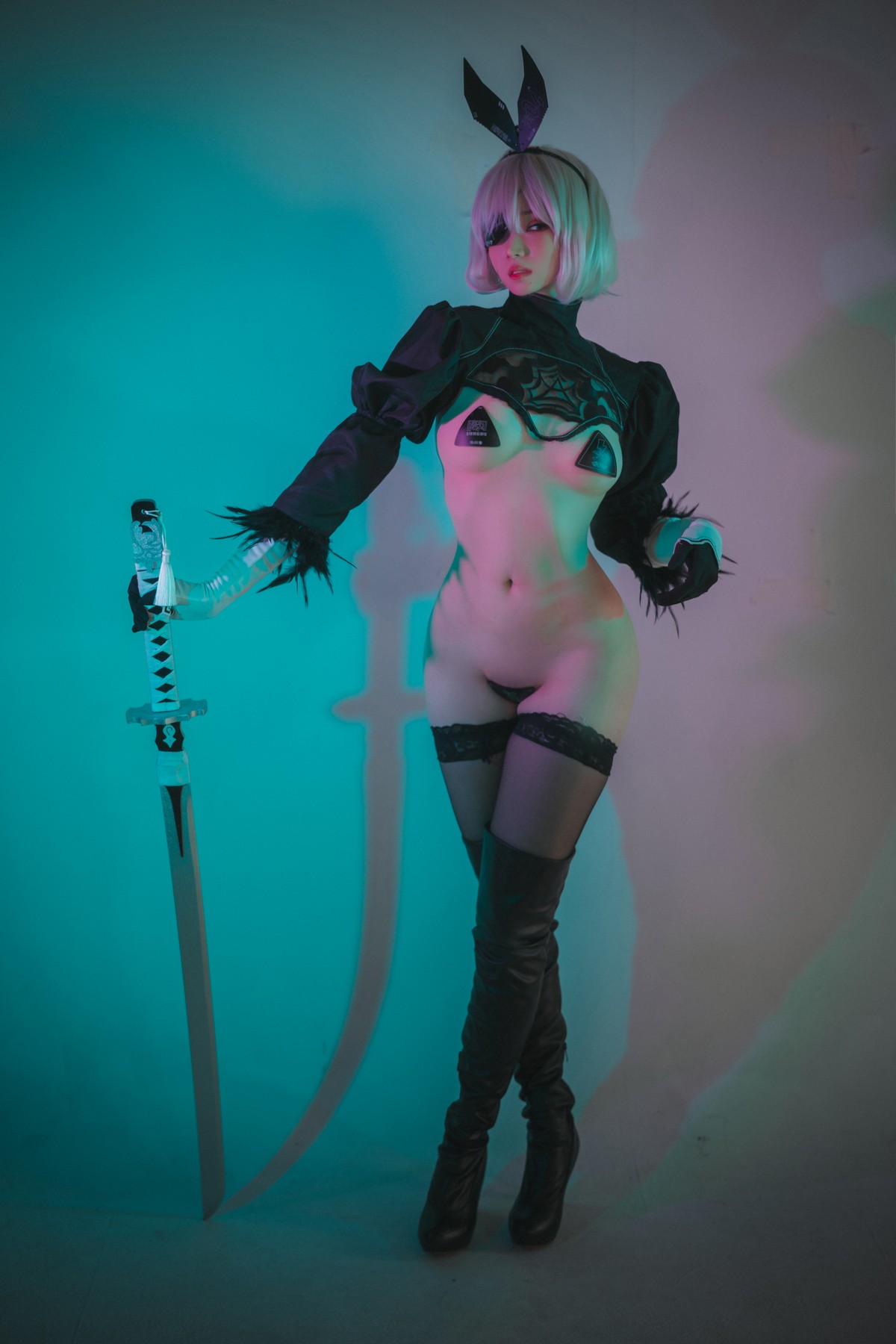 xgyw.top_[DJAWA]No.017_模特Bambi_La Rose NoirE 2B主题黑色三点式内衣撩人诱惑写真196P