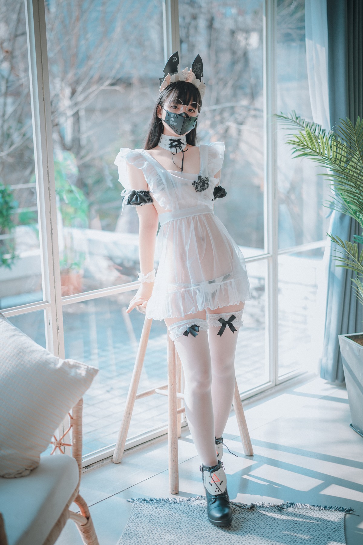 xgyw.top_[DJAWA]No.019_模特Jenny_Maid Mansion主题薄透上衣配白丝袜撩人诱惑写真113P