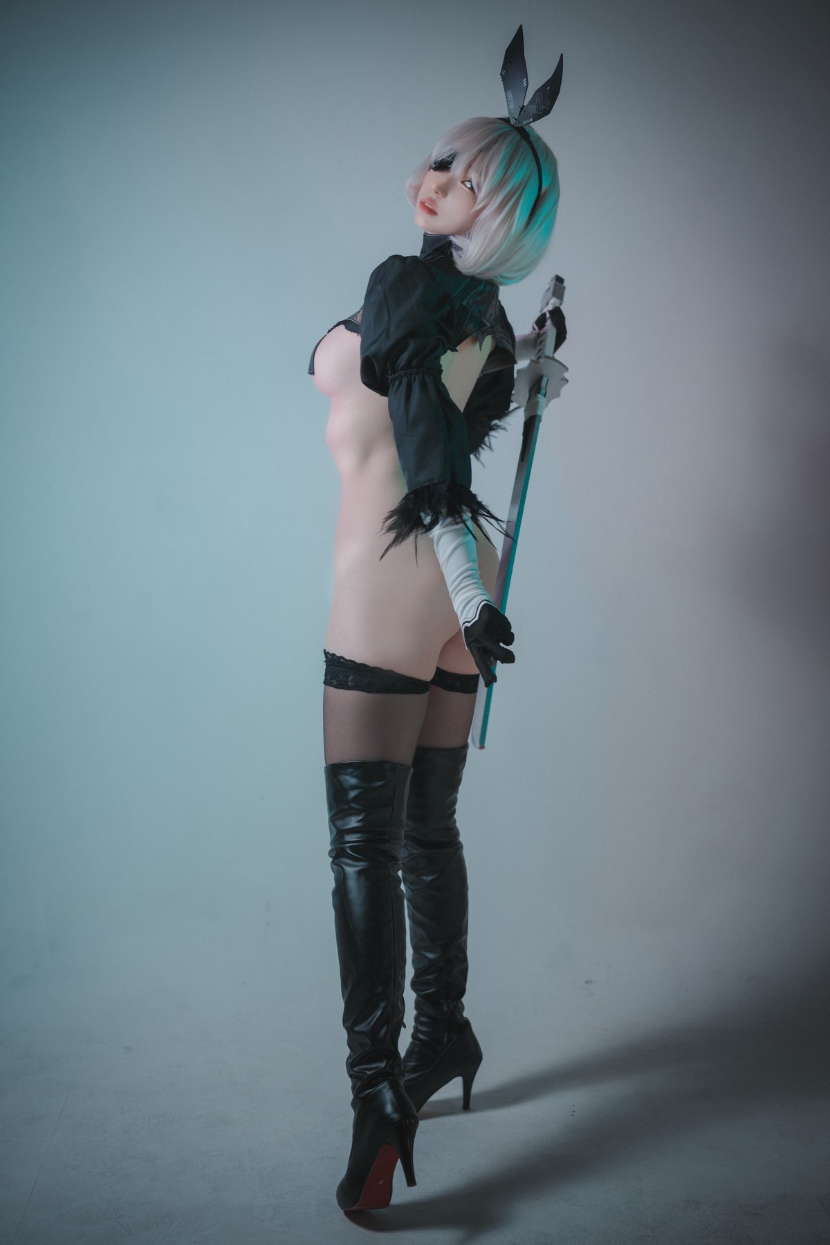 xgyw.top_[DJAWA]No.017_模特Bambi_La Rose NoirE 2B主题黑色三点式内衣撩人诱惑写真196P