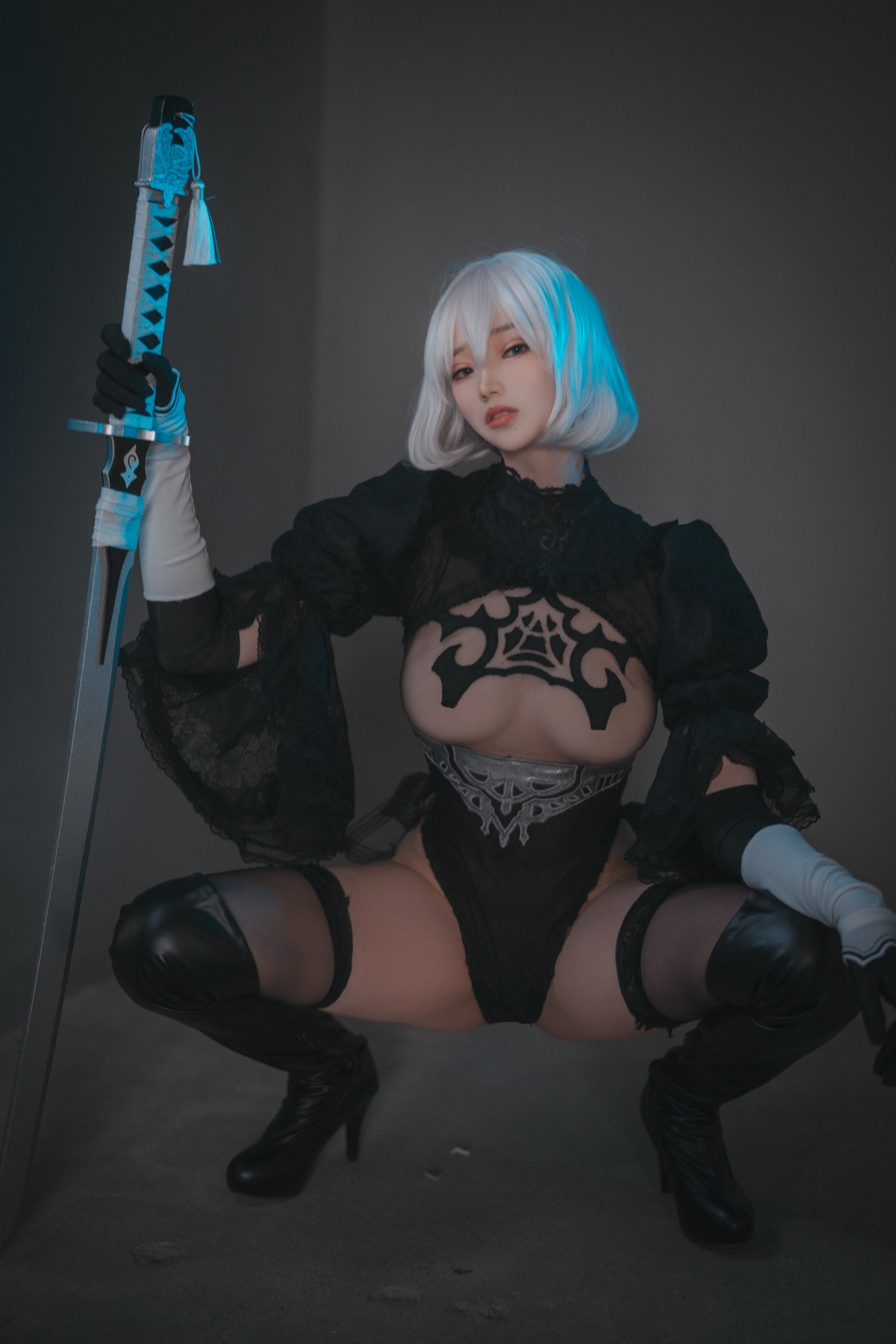 xgyw.top_[DJAWA]No.017_模特Bambi_La Rose NoirE 2B主题黑色三点式内衣撩人诱惑写真196P