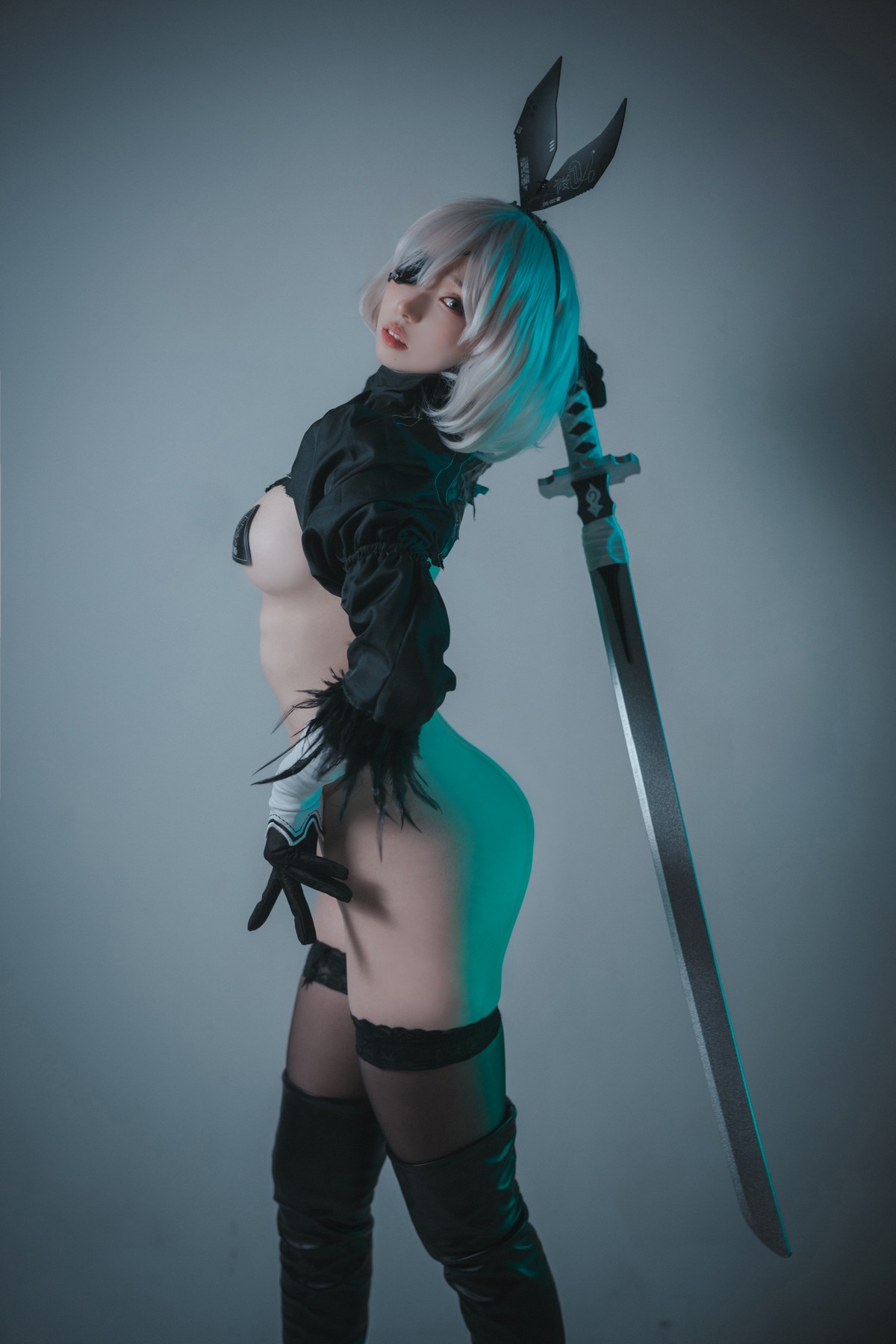 xgyw.top_[DJAWA]No.017_模特Bambi_La Rose NoirE 2B主题黑色三点式内衣撩人诱惑写真196P
