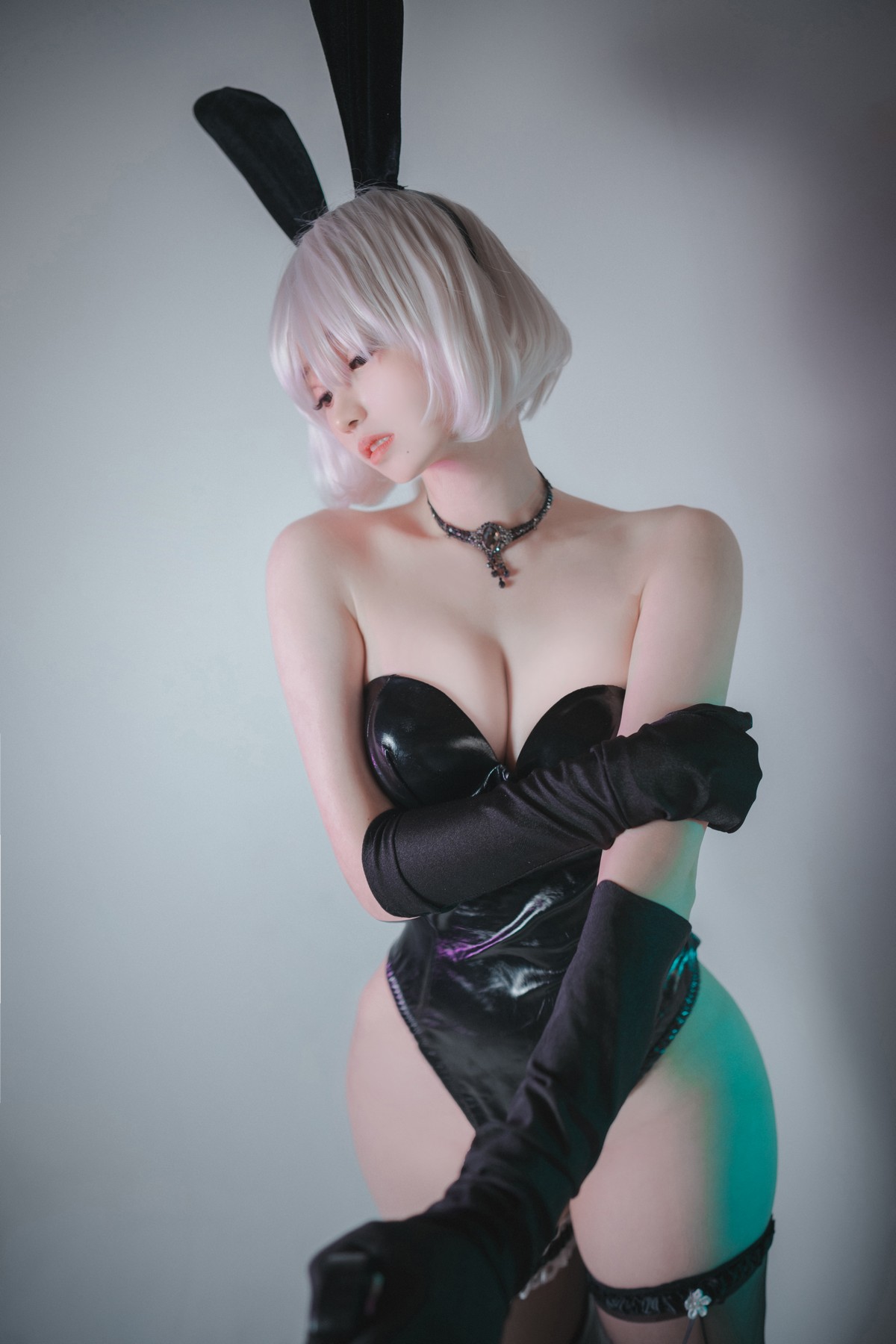 xgyw.top_[DJAWA]No.017_模特Bambi_La Rose NoirE 2B主题黑色三点式内衣撩人诱惑写真196P