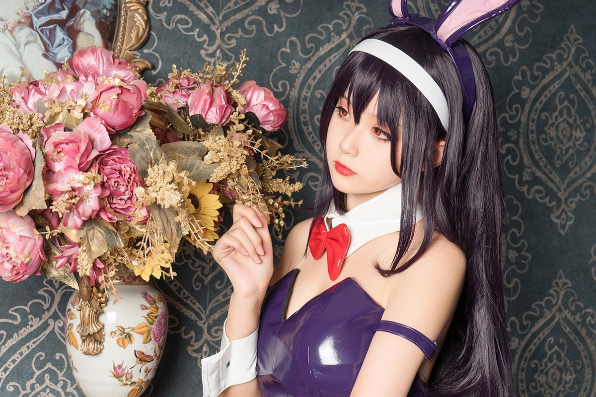 xgyw.top_Coser美女Akisoso秋楚楚霞之丘诗羽主题私房性感高叉连体衣配黑丝渔网诱惑写真39P