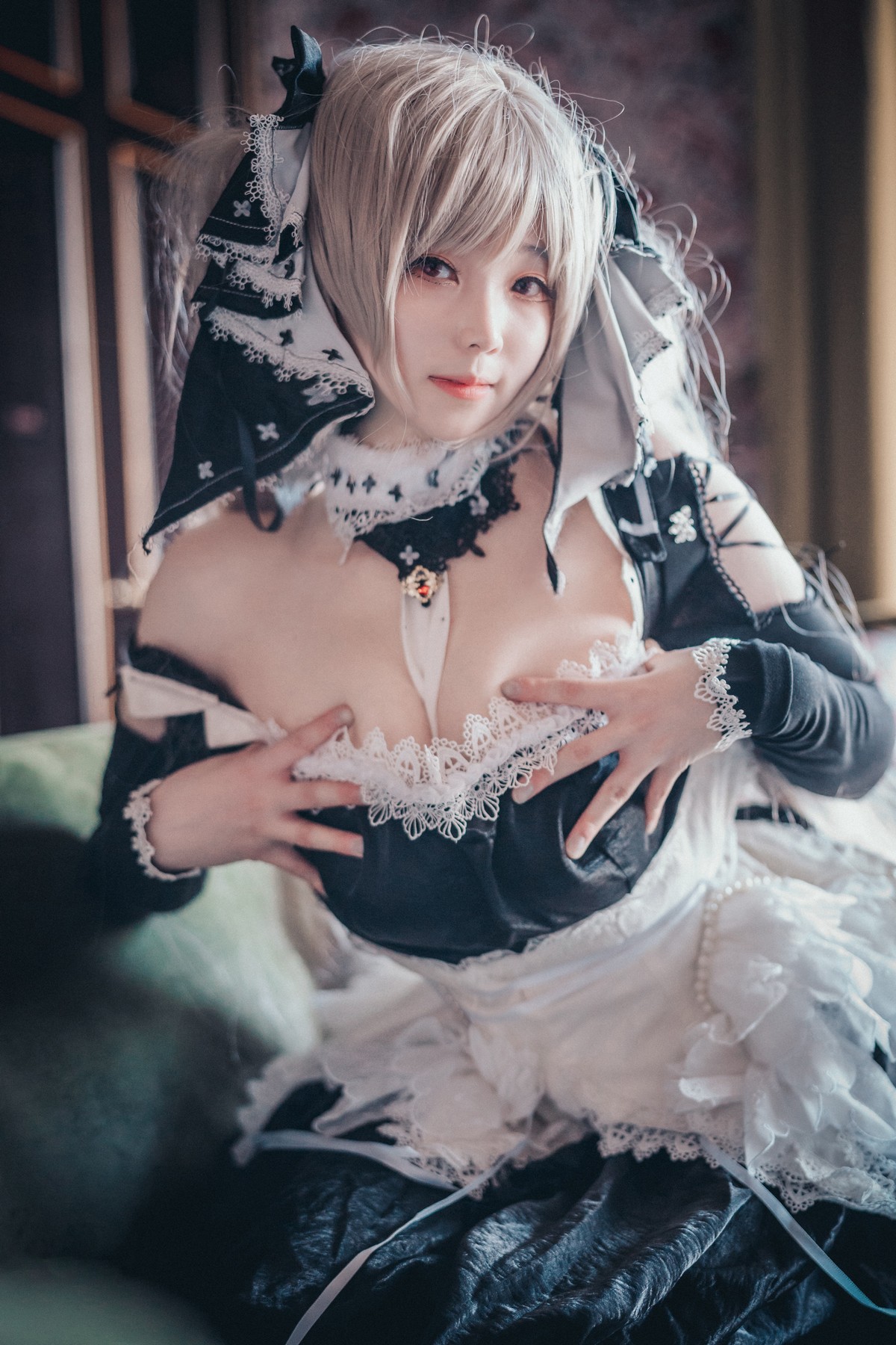 xgyw.top_[DJAWA]No.022_模特BamBi_AzurLane HMS Formidable主题白色蕾丝吊袜诱惑写真79P