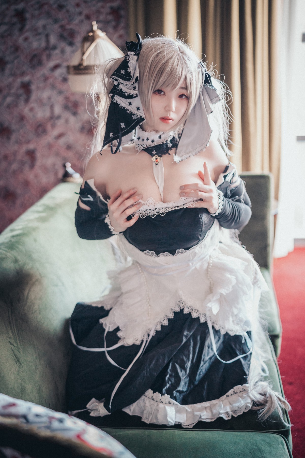 xgyw.top_[DJAWA]No.022_模特BamBi_AzurLane HMS Formidable主题白色蕾丝吊袜诱惑写真79P
