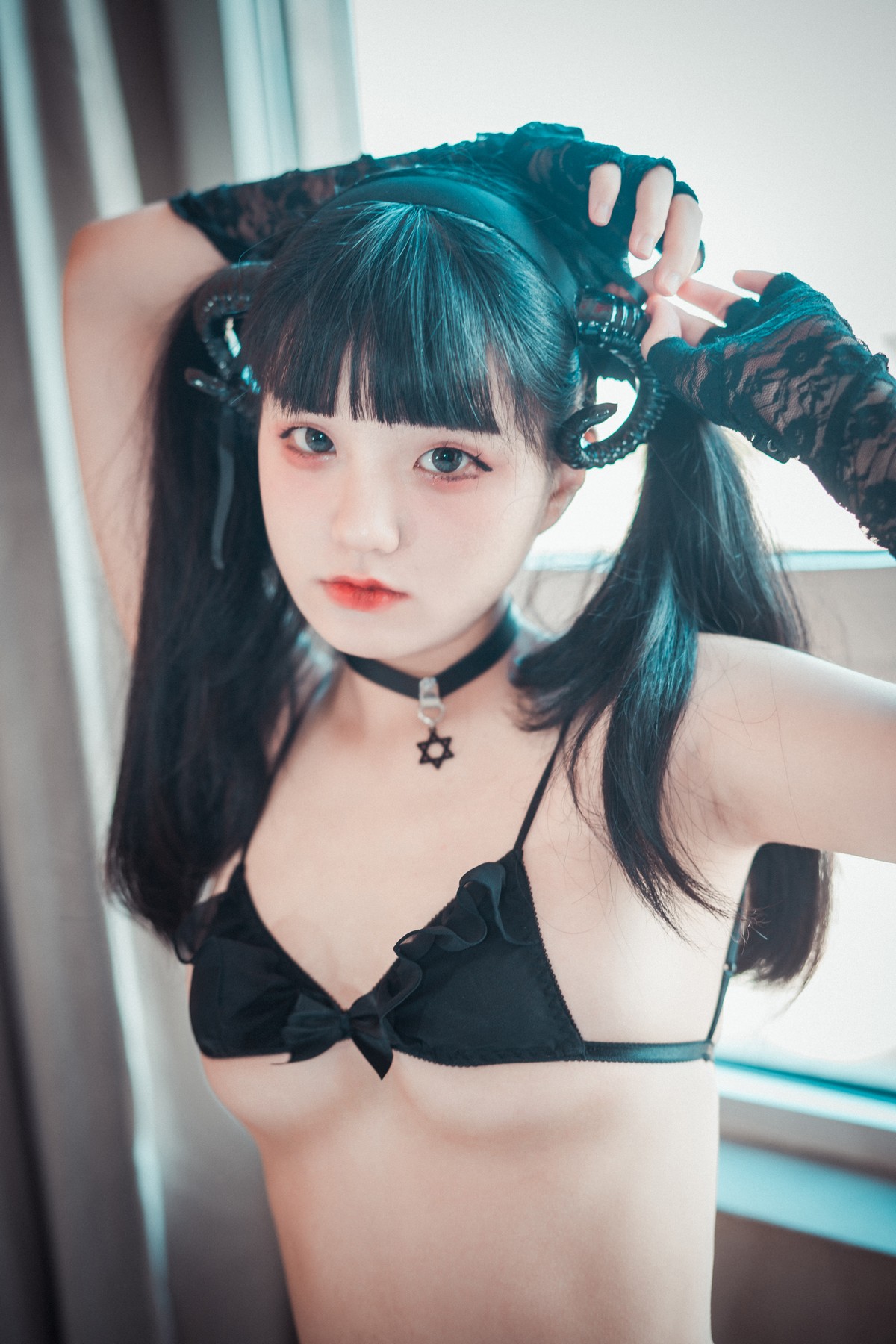 xgyw.top_[DJAWA]No.024_模特Jenny_The Lord of Nightmares主题黑色三点式内衣诱惑写真98P