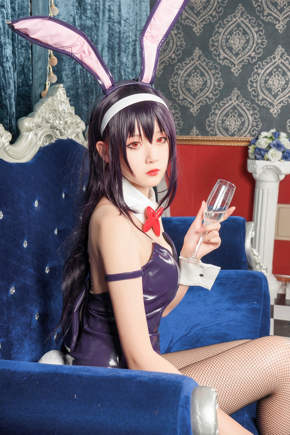 xgyw.top_Coser美女Akisoso秋楚楚霞之丘诗羽主题私房性感高叉连体衣配黑丝渔网诱惑写真39P