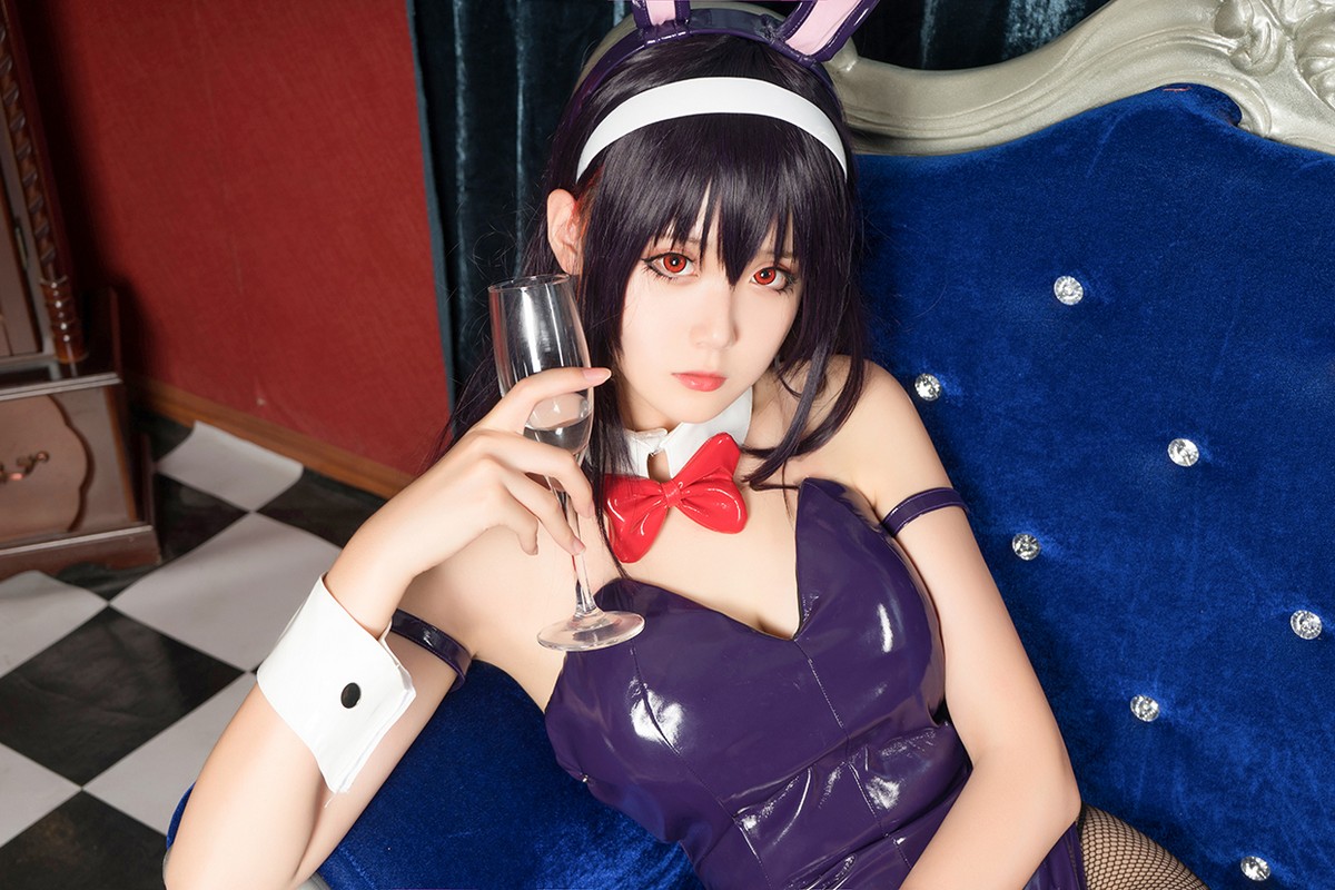 xgyw.top_Coser美女Akisoso秋楚楚霞之丘诗羽主题私房性感高叉连体衣配黑丝渔网诱惑写真39P