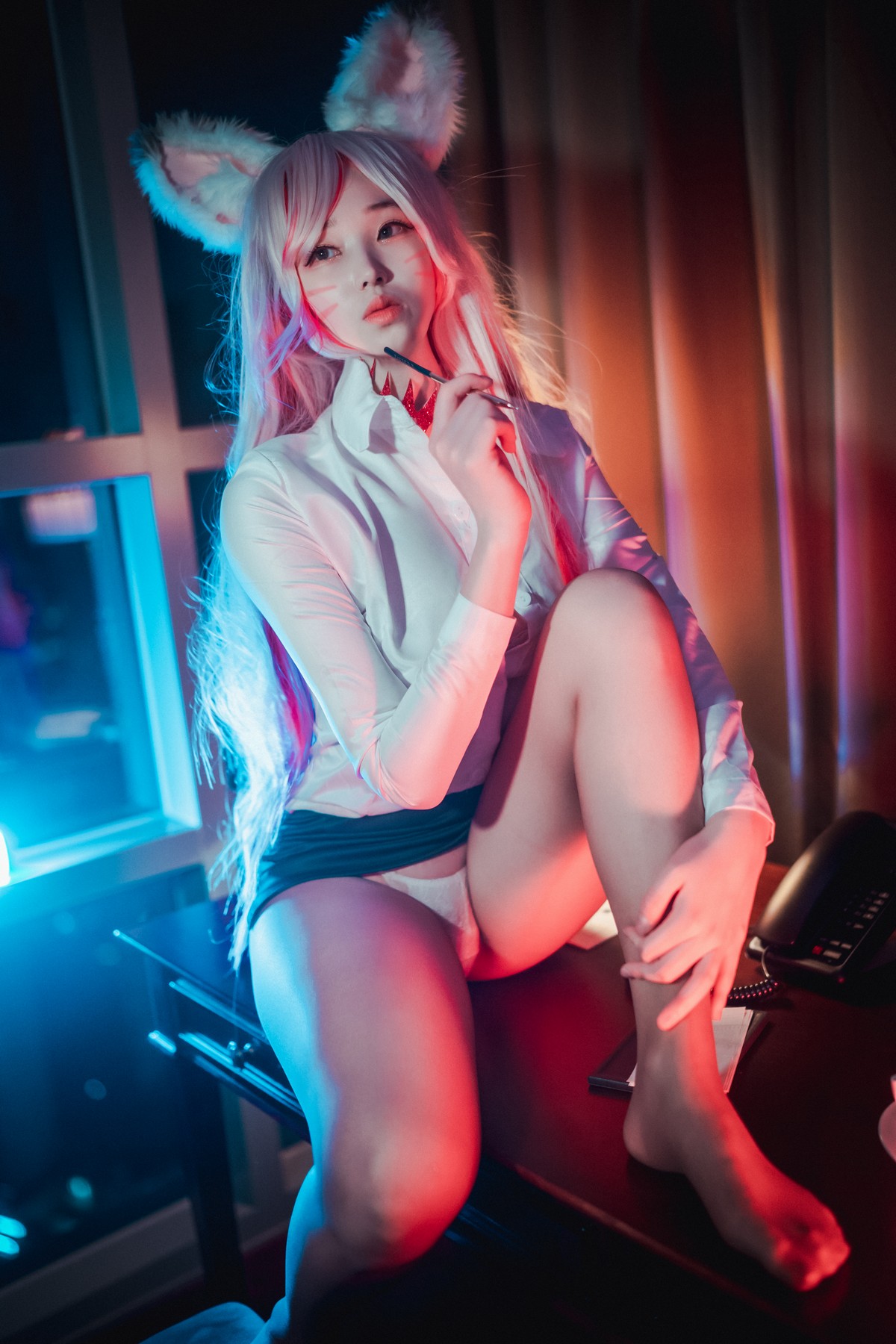 xgyw.top_[DJAWA]No.023_模特BamBi_Kumiho in the Office主题白衬衣配黑短裙秀美腿诱惑写真58P