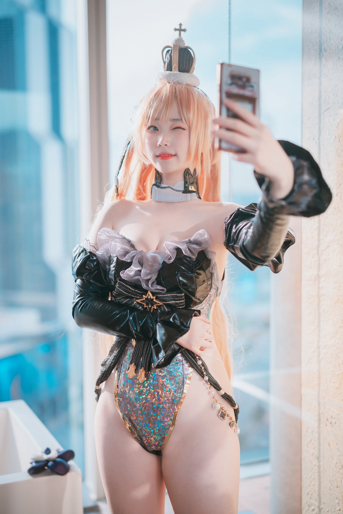 xgyw.top_[DJAWA]No.032_模特BamBi_Queen of Passion主题低胸服饰配丁字裤惹火诱惑写真90P