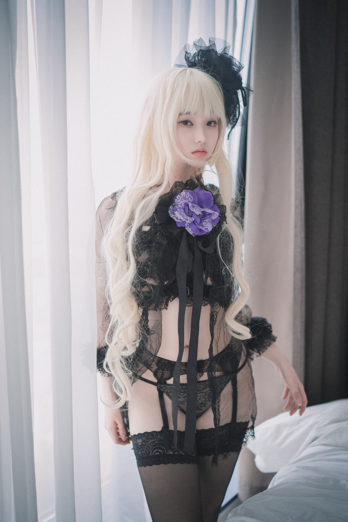 xgyw.top_[DJAWA]No.033_模特BamBi_Destiny Child主题蕾丝内衣配黑色蕾丝吊袜诱惑写真82P