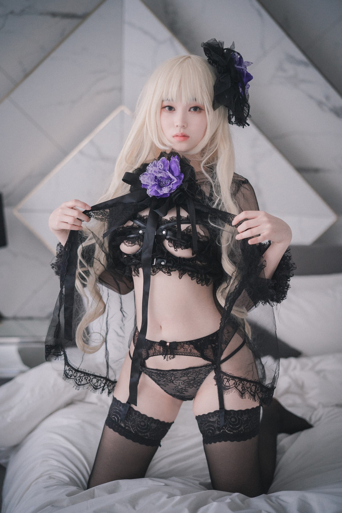 xgyw.top_[DJAWA]No.033_模特BamBi_Destiny Child主题蕾丝内衣配黑色蕾丝吊袜诱惑写真82P