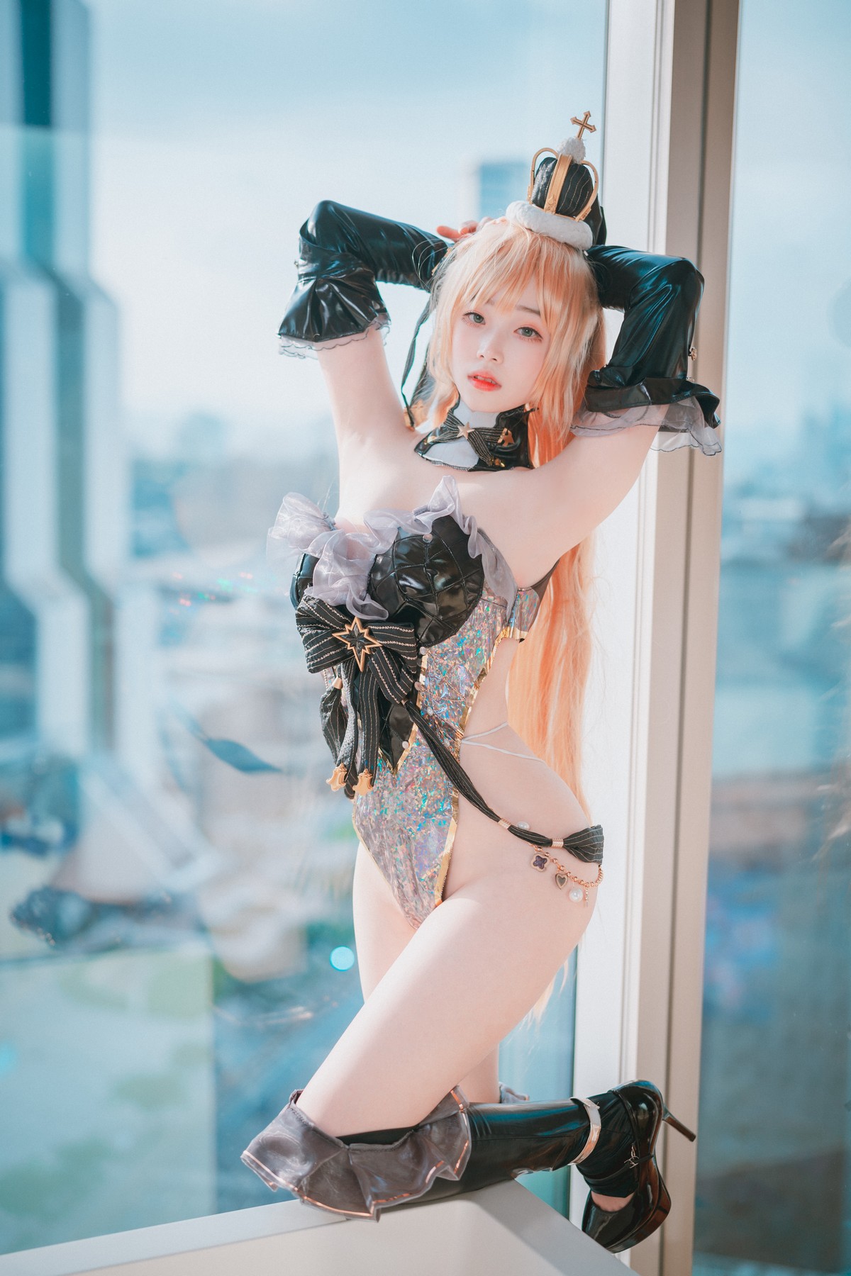 xgyw.top_[DJAWA]No.032_模特BamBi_Queen of Passion主题低胸服饰配丁字裤惹火诱惑写真90P