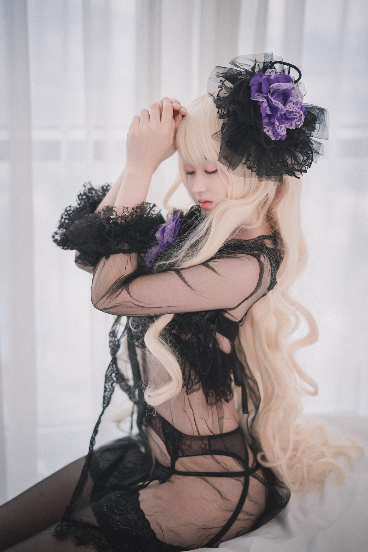 xgyw.top_[DJAWA]No.033_模特BamBi_Destiny Child主题蕾丝内衣配黑色蕾丝吊袜诱惑写真82P