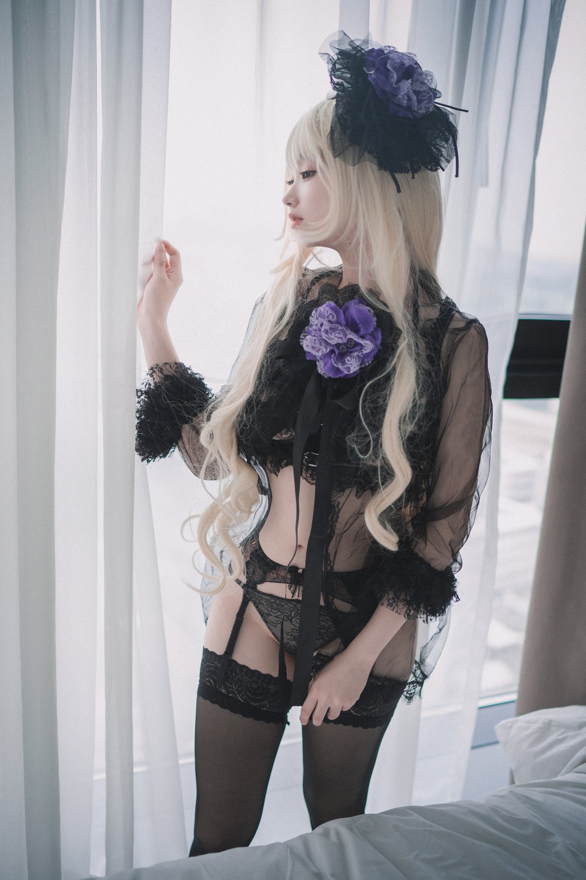 xgyw.top_[DJAWA]No.033_模特BamBi_Destiny Child主题蕾丝内衣配黑色蕾丝吊袜诱惑写真82P