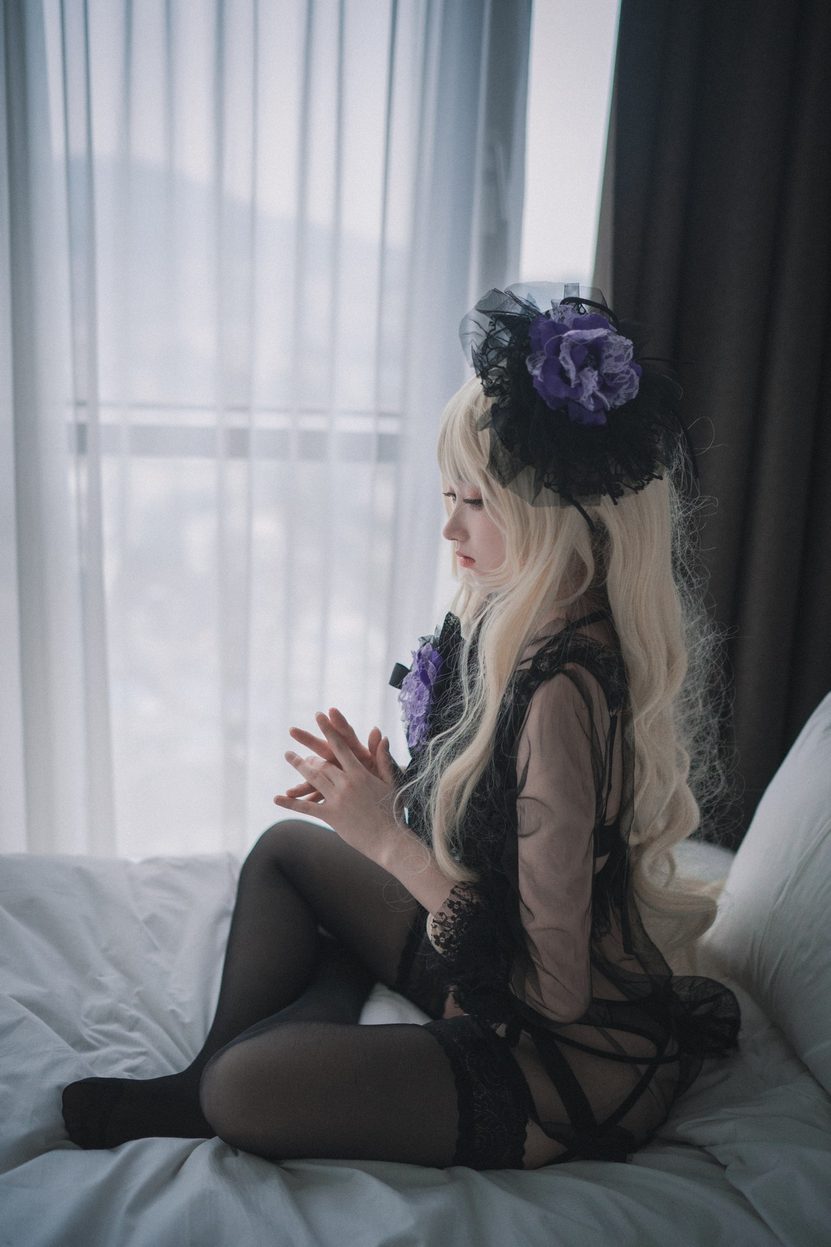 xgyw.top_[DJAWA]No.033_模特BamBi_Destiny Child主题蕾丝内衣配黑色蕾丝吊袜诱惑写真82P