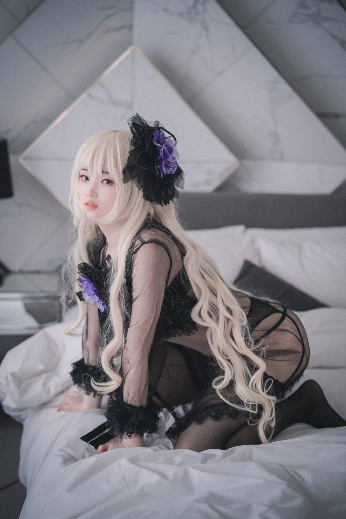 xgyw.top_[DJAWA]No.033_模特BamBi_Destiny Child主题蕾丝内衣配黑色蕾丝吊袜诱惑写真82P