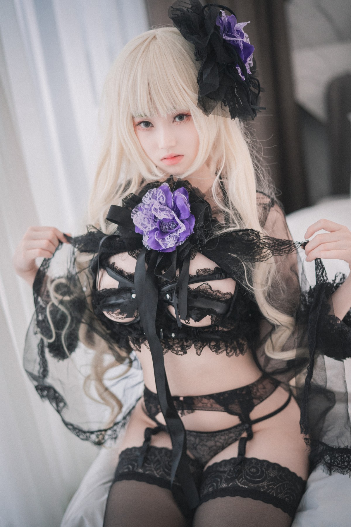 xgyw.top_[DJAWA]No.033_模特BamBi_Destiny Child主题蕾丝内衣配黑色蕾丝吊袜诱惑写真82P