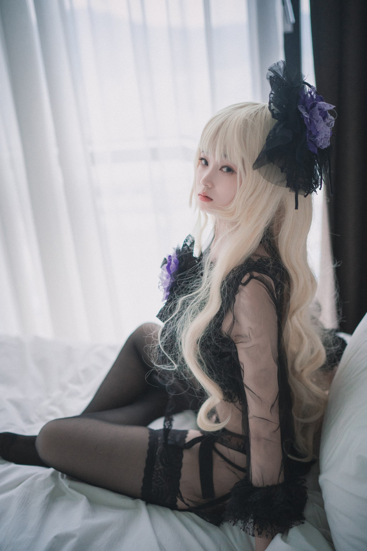 xgyw.top_[DJAWA]No.033_模特BamBi_Destiny Child主题蕾丝内衣配黑色蕾丝吊袜诱惑写真82P