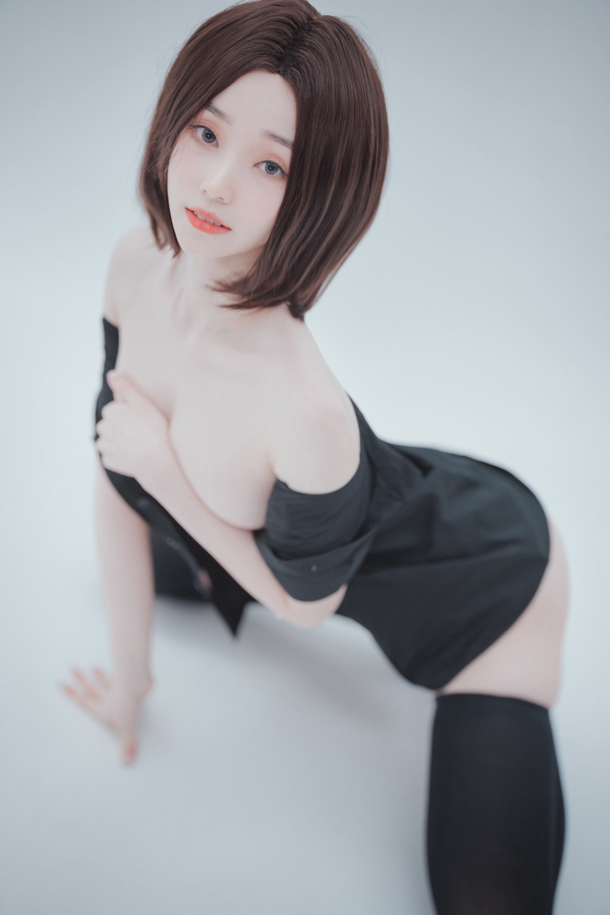 xgyw.top_[DJAWA]No.045_模特BamBi_Hi Sam!主题半脱性感黑色服饰露三点式内衣诱惑写真176P