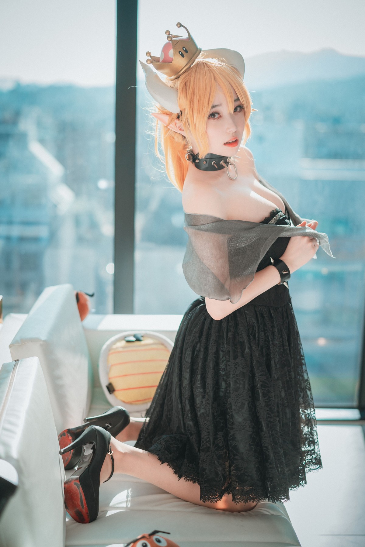 xgyw.top_[DJAWA]No.044_模特BamBi_Halloween with Bowsette主题连体衣配黑丝吊袜诱惑写真50P