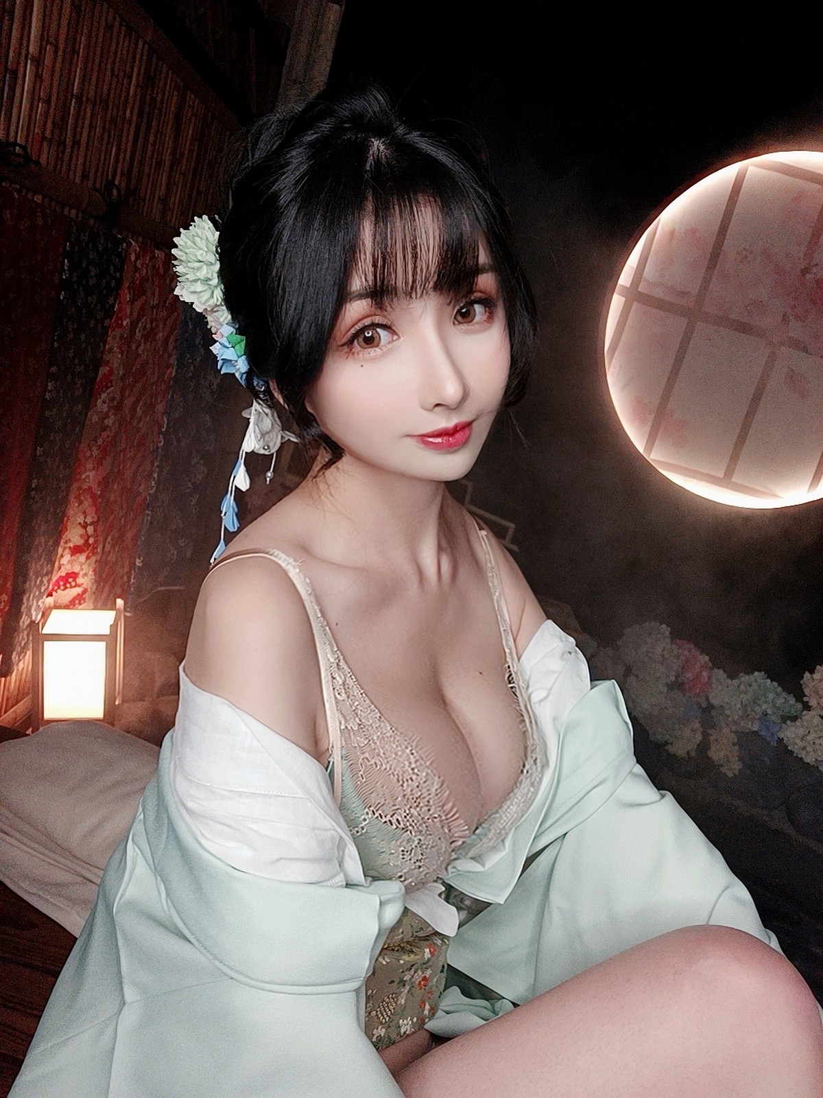 xgyw.top_网络美女rioko凉凉子温泉旅行主题私房脱日系服饰露性感蕾丝内衣迷人诱惑写真31P