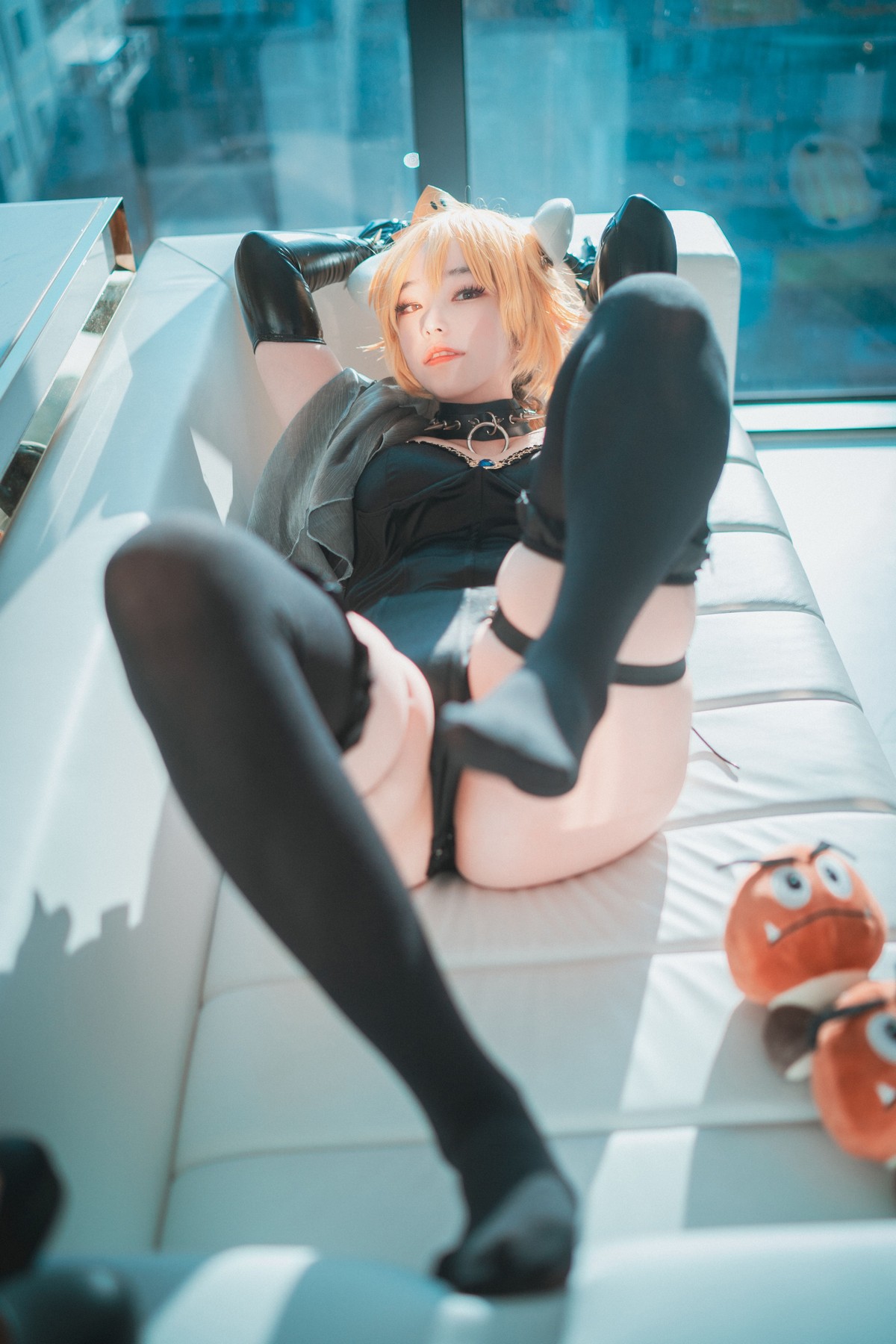 xgyw.top_[DJAWA]No.044_模特BamBi_Halloween with Bowsette主题连体衣配黑丝吊袜诱惑写真50P