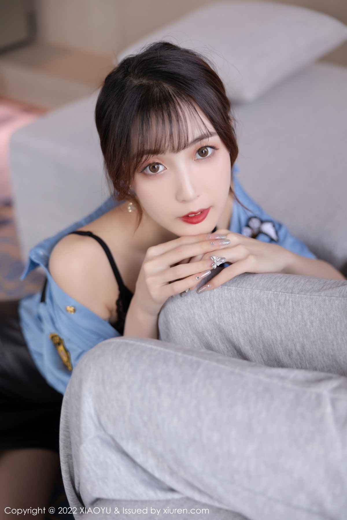 xgyw.top_[XiaoYu画语界]Vol.778_模特林星阑女警制服半脱露性感黑色蕾丝内衣配超薄肉丝诱惑写真73P