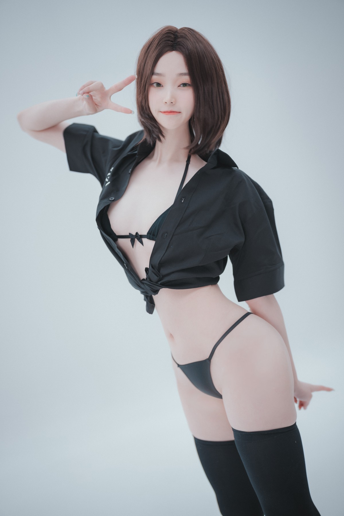 xgyw.top_[DJAWA]No.045_模特BamBi_Hi Sam!主题半脱性感黑色服饰露三点式内衣诱惑写真176P