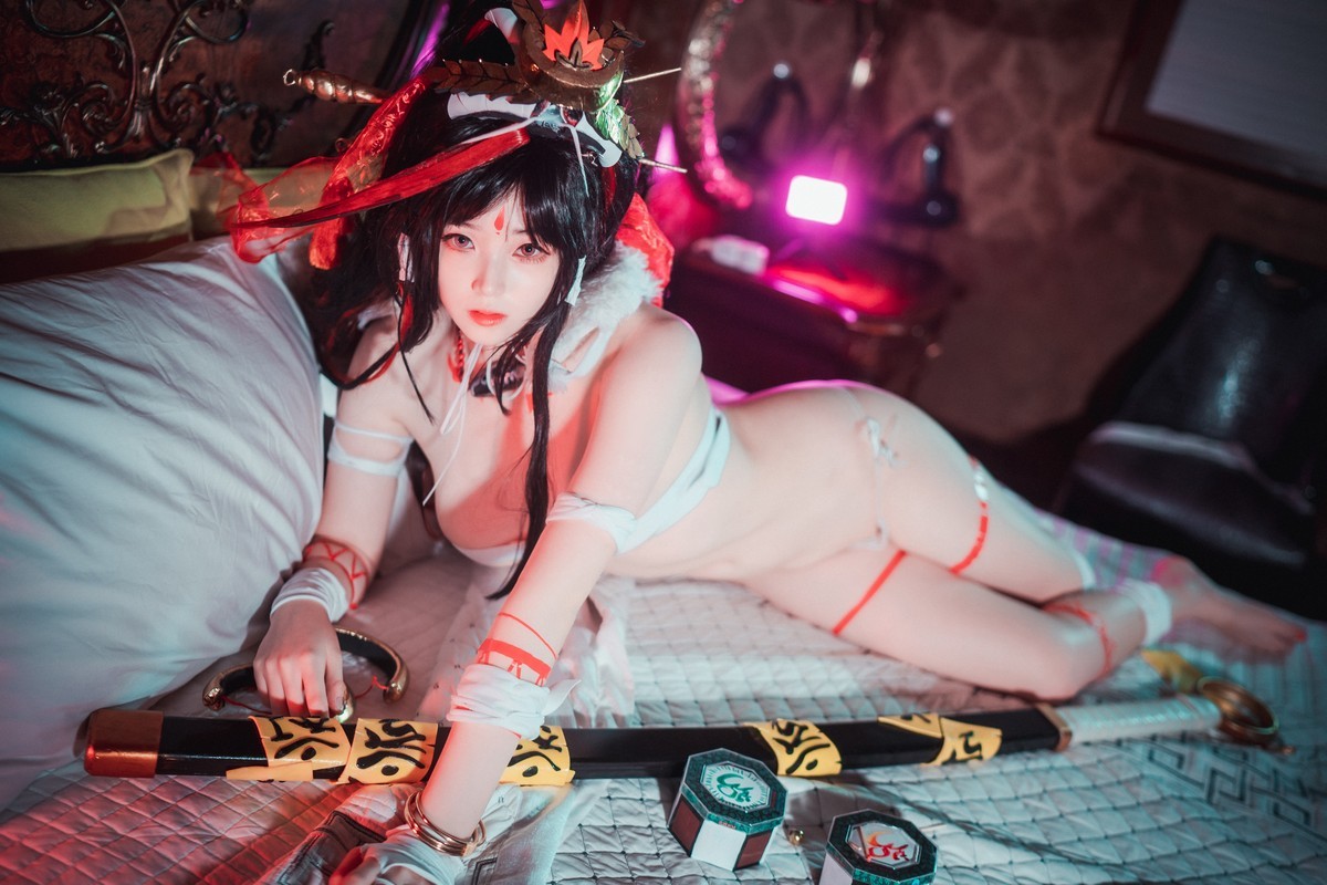 xgyw.top_[DJAWA]No.046_BamBi_Kalaratri The Shadow of the Goddess主题白色内衣诱惑写真70P