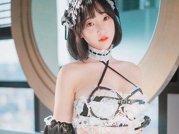 [DJAWA]No.047_Kang Inkyung_Maid in Lace Limitation主题洗手间骚扰女佣骚扰写真50P